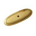 Hd Georgian Regency 3 in. Knob- Backplate Landcaster Hand Polished BWP277 LP